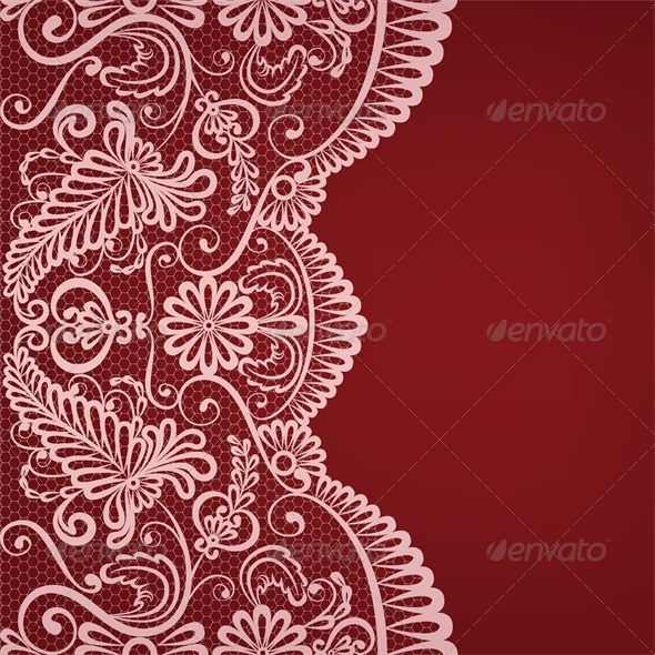 GraphicRiver Invitation or Greeting Card with Lace Border 5052123 GraphicRiver Invitation or Greeting Card with Lace Border 5052123