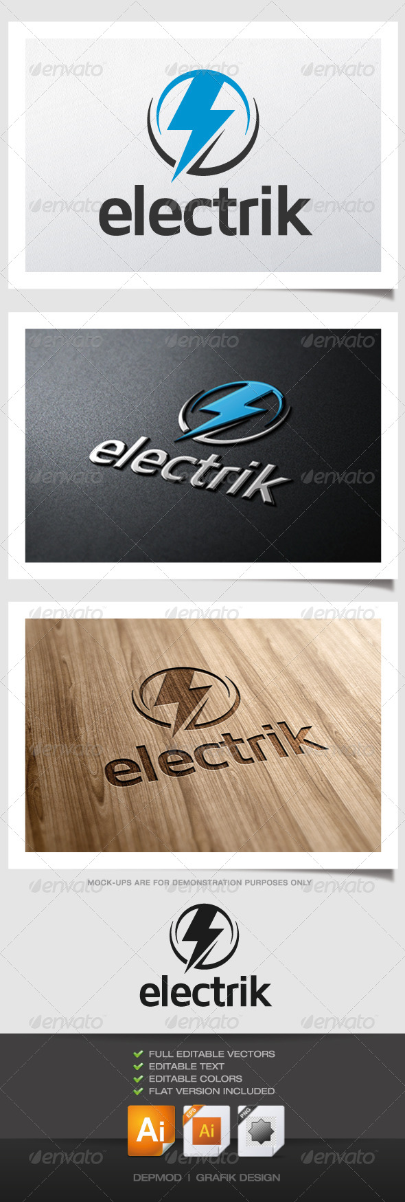 GraphicRiver Electrik Logo 5053113 GraphicRiver Electrik Logo 5053113