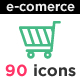 Outline E-Commerce Icon Set Outline E-Commerce Icon Set - GraphicRiver Item for Sale