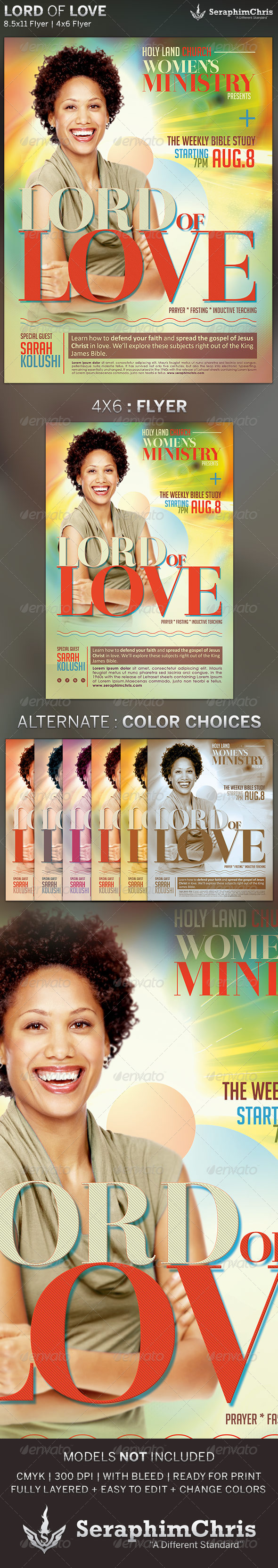 Lord of Love: Church Flyer Template - Church Flyers