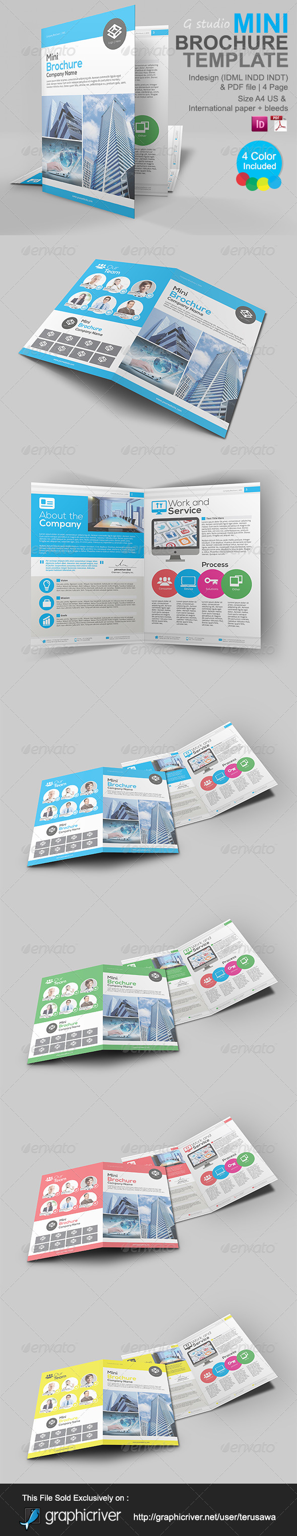 Gstudio Mini Brochure Template - Corporate Brochures