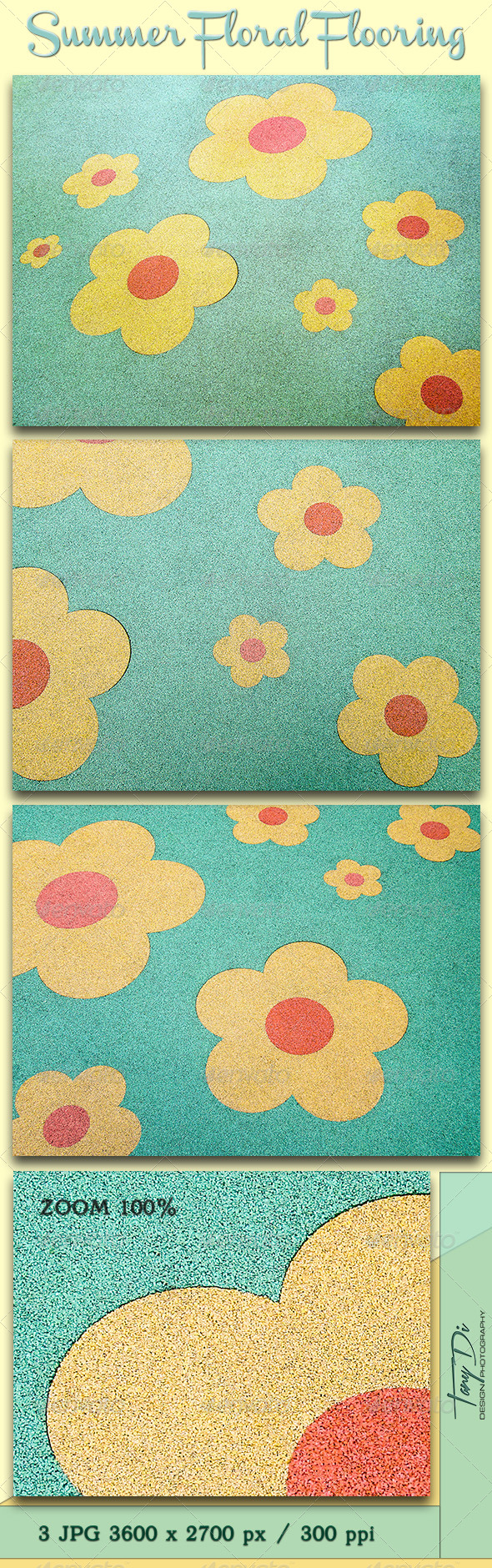 Summer Floral Flooring - Miscellaneous Textures