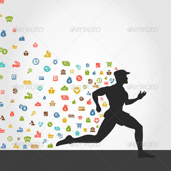 GraphicRiver Runner Money 5057343 GraphicRiver Runner Money 5057343