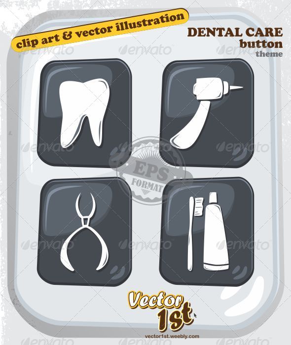 GraphicRiver Dewntal Care Icon Button Set 5060403 GraphicRiver Dewntal Care Icon Button Set 5060403