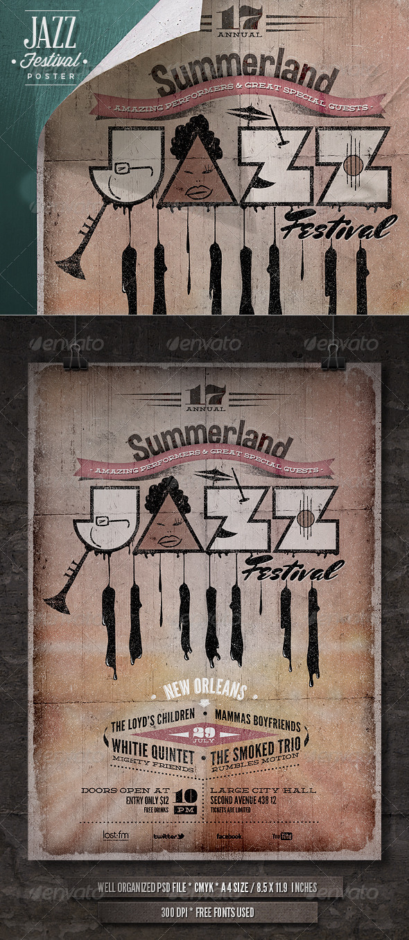 GraphicRiver Jazz Poster IV 5062564 GraphicRiver Jazz Poster IV 5062564