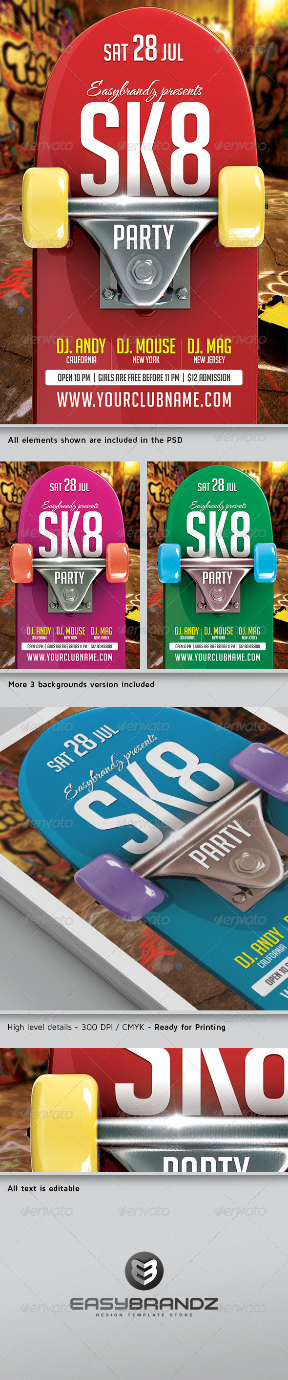 GraphicRiver SK8 Flyer Template 5062568 GraphicRiver SK8 Flyer Template 5062568
