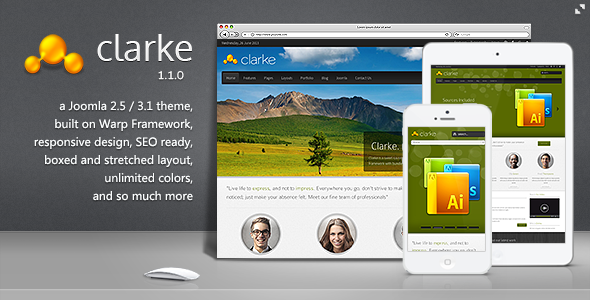 Clarke - Premium Creative Joomla Template - Joomla CMS Themes