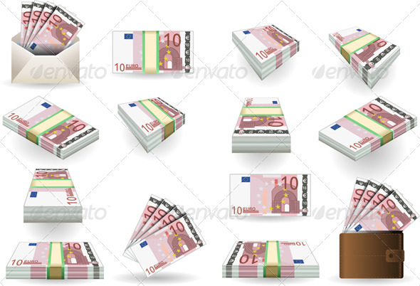 GraphicRiver Full Set of Ten Euros Banknotes 5063845 GraphicRiver Full Set of Ten Euros Banknotes 5063845