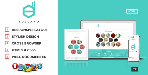 Vulcano - Creative HTML Theme - Creative Site Templates