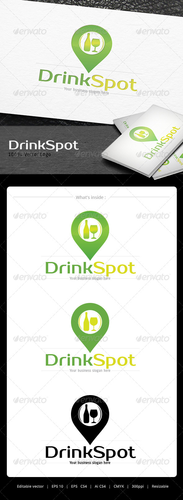 GraphicRiver Drink Spot Logo 5066940 GraphicRiver Drink Spot Logo 5066940
