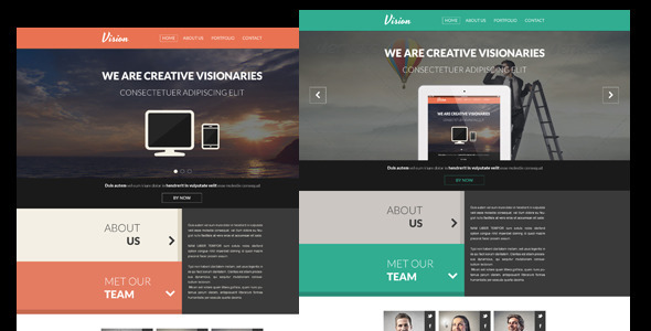 ThemeForest Vision Flat One Page PSD Portfolio Template 5067008 ThemeForest Vision Flat One Page PSD Portfolio Template 5067008