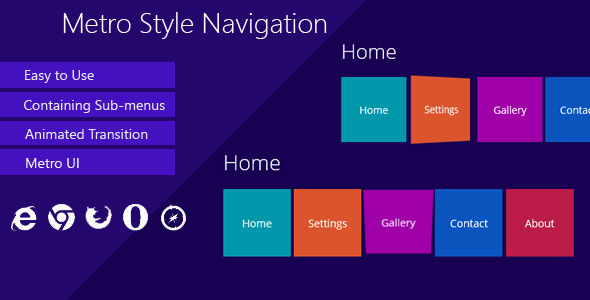 CodeCanyon Metro Style Navigation 5066264 CodeCanyon Metro Style Navigation 5066264