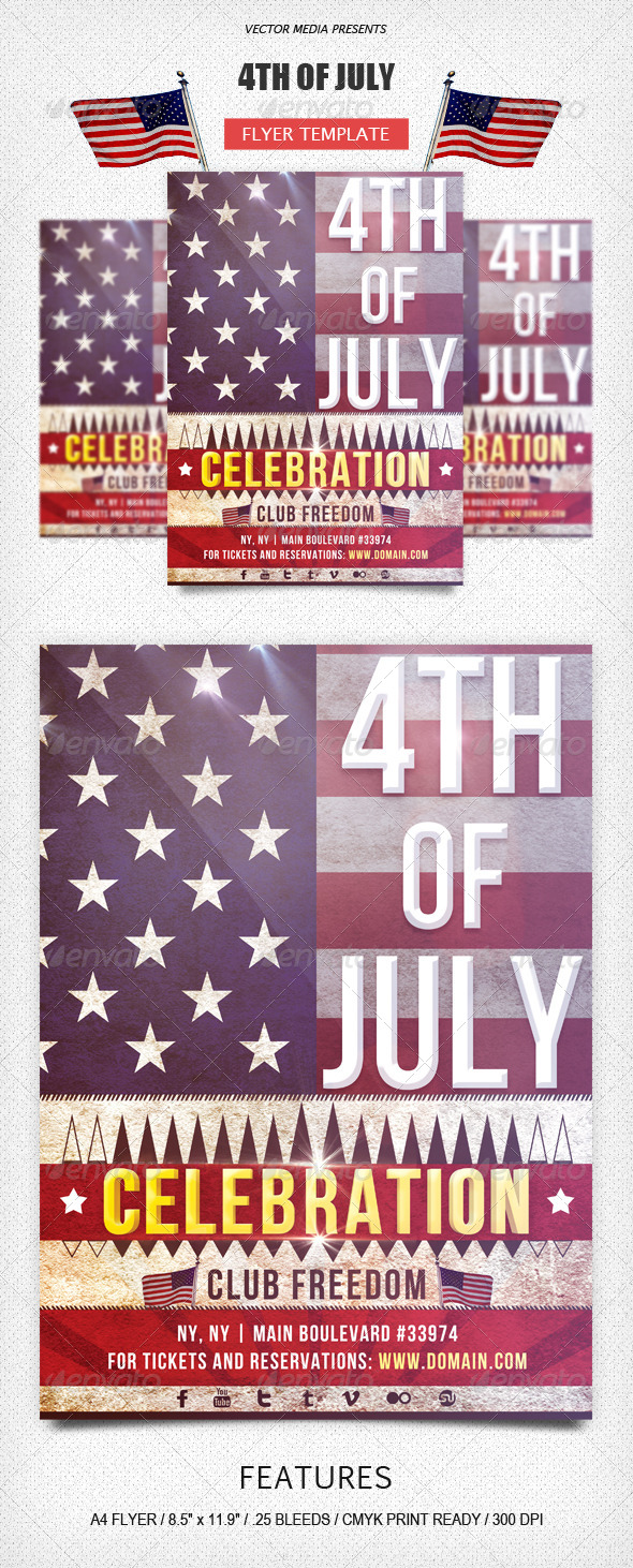 GraphicRiver 4TH of July Flyer 5014984 GraphicRiver 4TH of July Flyer 5014984