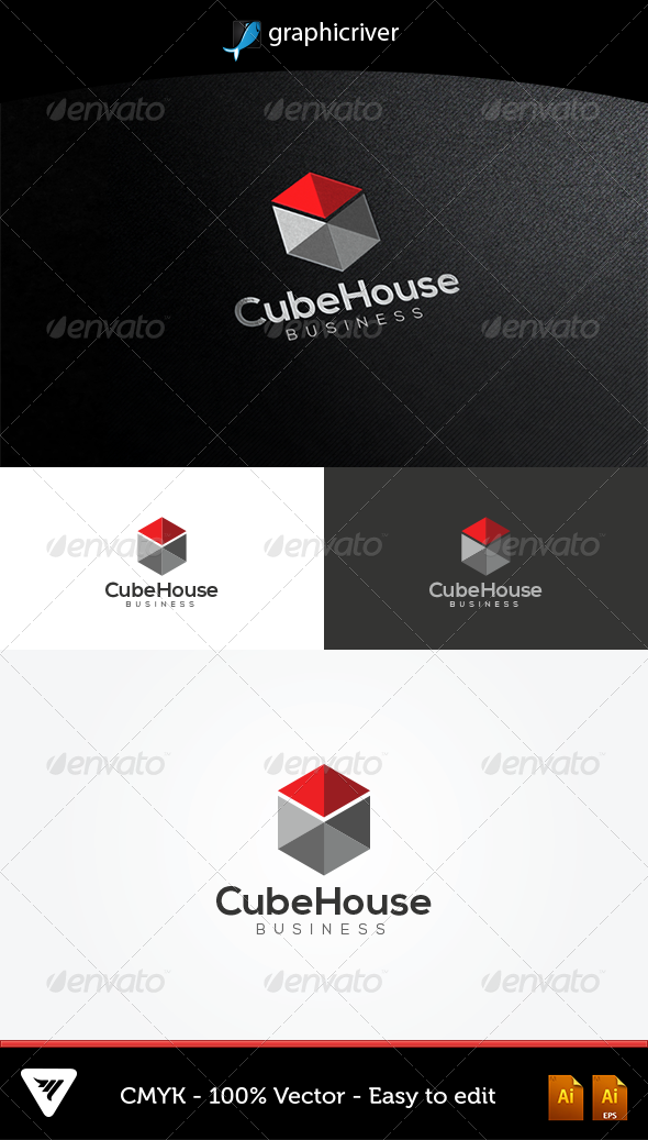 GraphicRiver CubeHouse Logo 5075821 GraphicRiver CubeHouse Logo 5075821