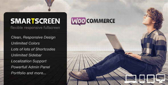 SmartScreen fullscreen responsive Wordpress theme - Photography Creative