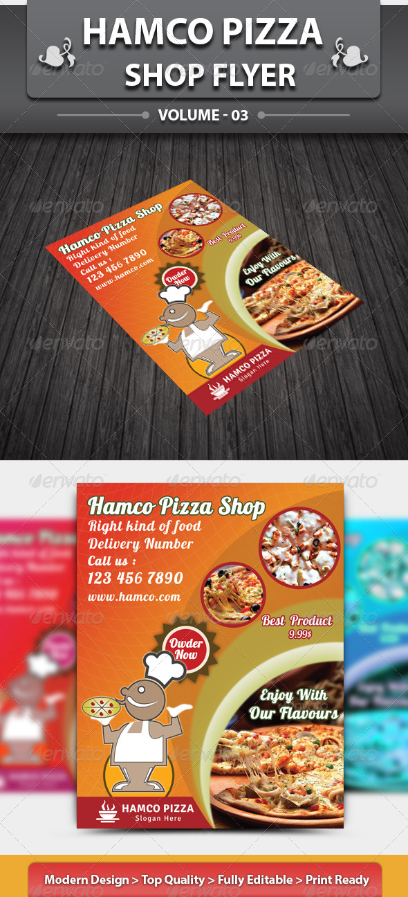 Hotcafe Shop Flyer - Restaurant Flyers