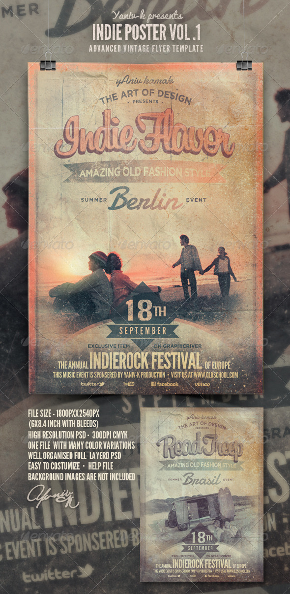 Indie Poster Vol.1 - Clubs & Parties Events