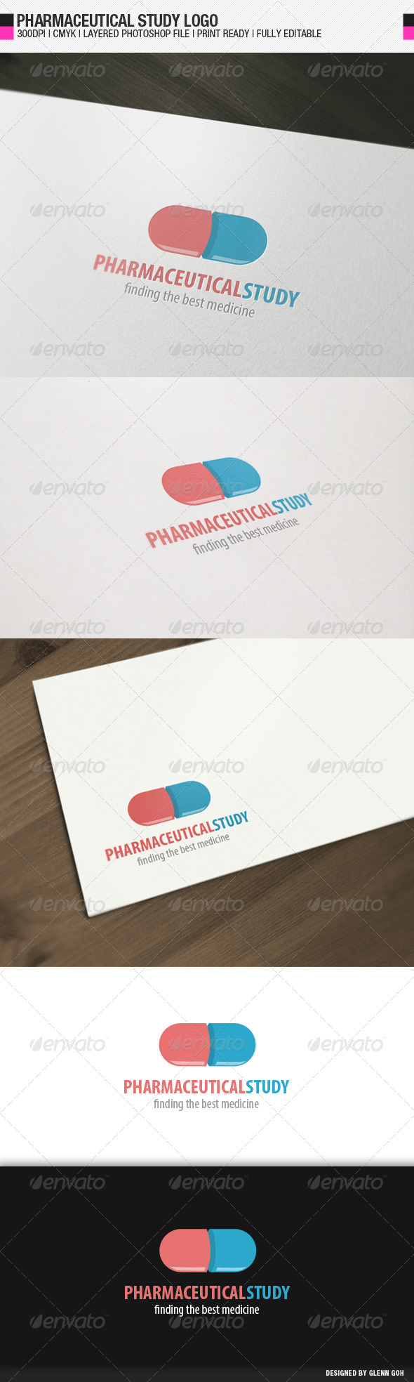Pharmaceutical Study Logo - Objects Logo Templates