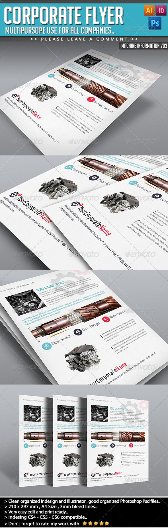 GraphicRiver Corporate Flyer Machine Informations V03 5088645 GraphicRiver Corporate Flyer Machine Informations V03 5088645