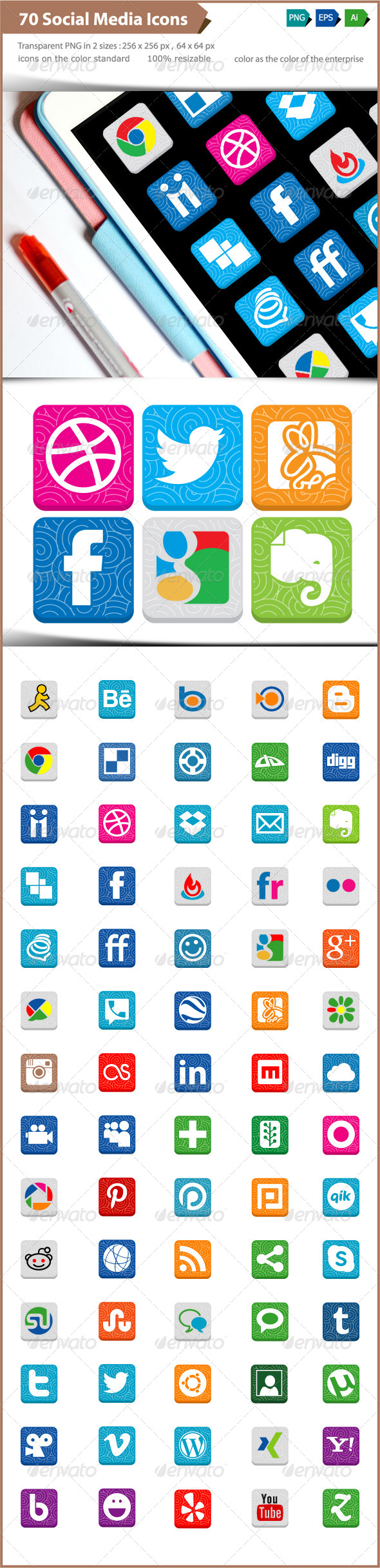 GraphicRiver Social Media Icons Patterns and Textures 4916020 GraphicRiver Social Media Icons Patterns and Textures 4916020