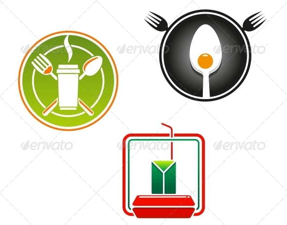 GraphicRiver Fast Food Emblems and Symbols 5105673 GraphicRiver Fast Food Emblems and Symbols 5105673