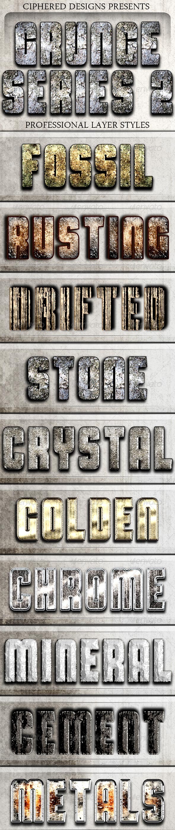 GraphicRiver Grunge Series 2 Professional Layer Styles 5105983 GraphicRiver Grunge Series 2 Professional Layer Styles 5105983