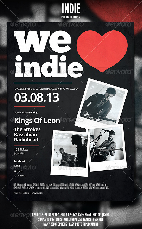 GraphicRiver Indie Flyer Poster 10 5106591 GraphicRiver Indie Flyer Poster 10 5106591