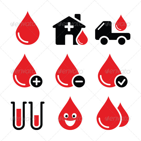 GraphicRiver Blood Donation Set 5108023 GraphicRiver Blood Donation Set 5108023