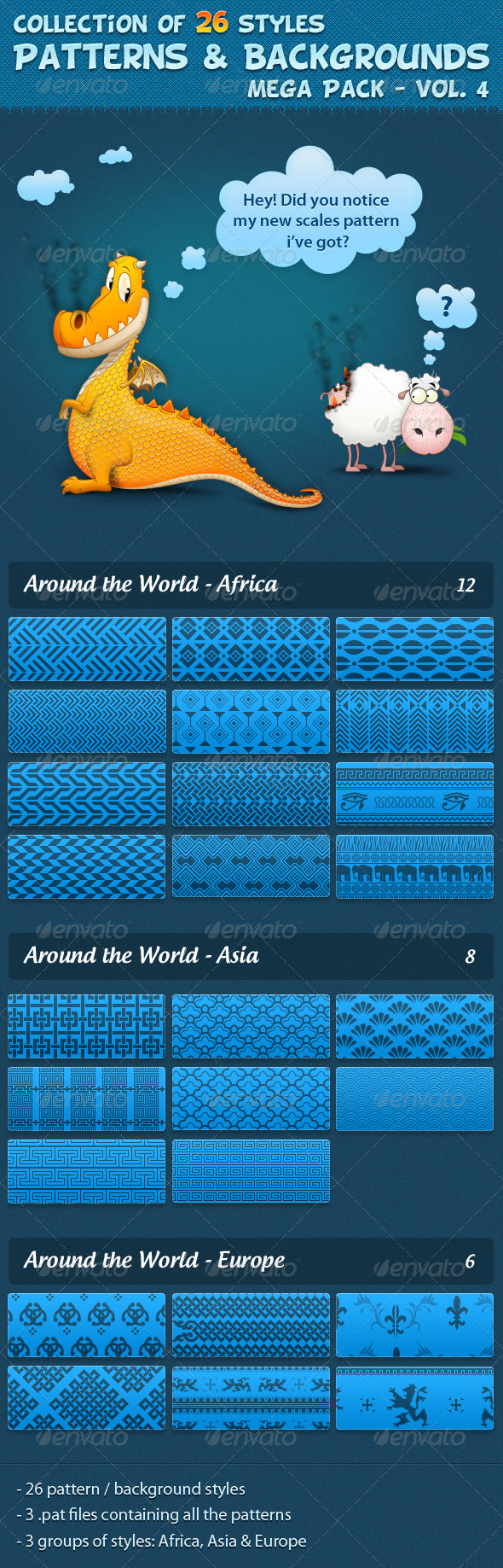 Patterns vol. 4 - Miscellaneous Textures / Fills / Patterns