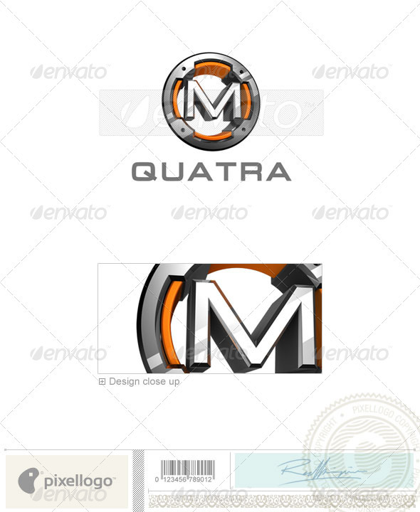 GraphicRiver M Logo 3D-494-M 526605 GraphicRiver M Logo 3D-494-M 526605