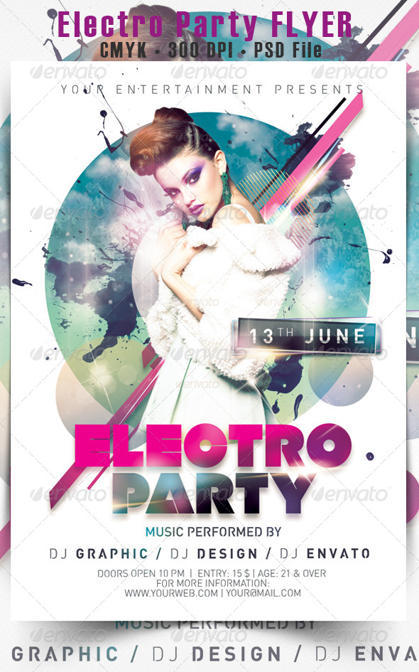 Electro Party Flyer - Events Flyers
