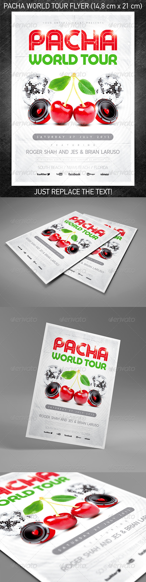 Pacha World Tour Party Flyer - Clubs & Parties Events