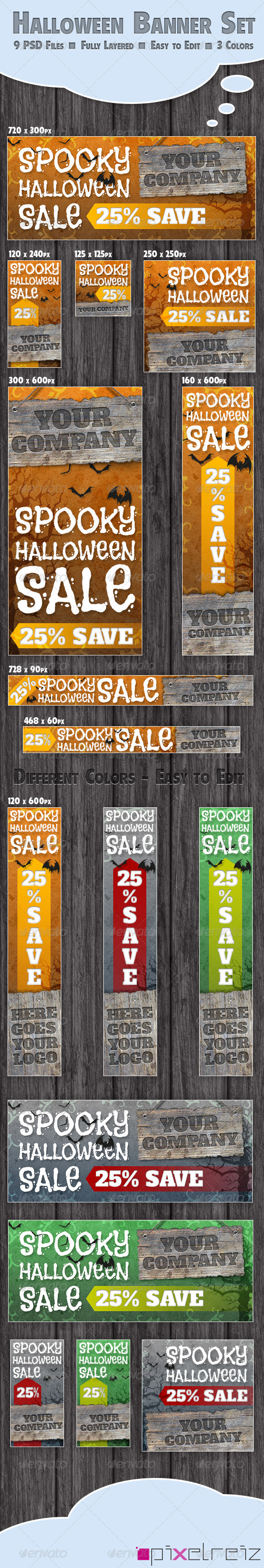 GraphicRiver Halloween Web Banner Set 5115255 GraphicRiver Halloween Web Banner Set 5115255