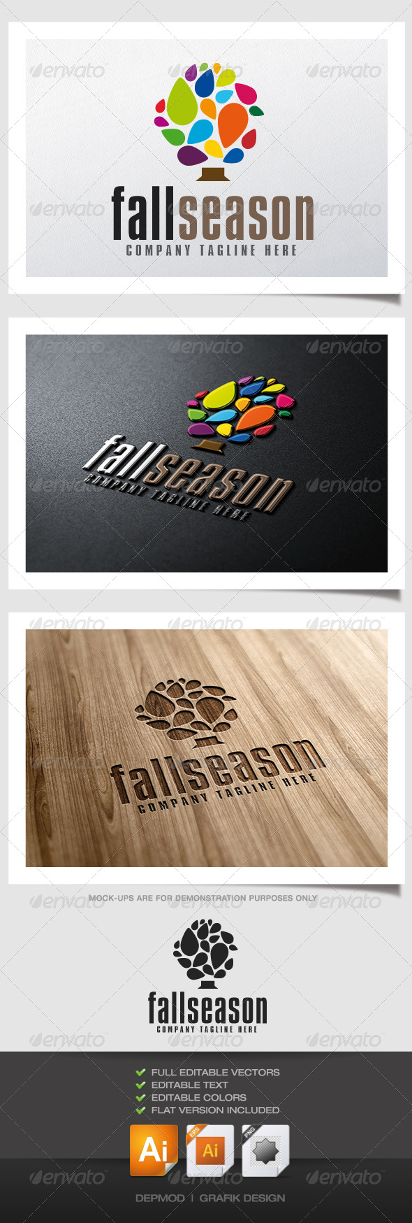 GraphicRiver Fall Season Logo 5115296 GraphicRiver Fall Season Logo 5115296