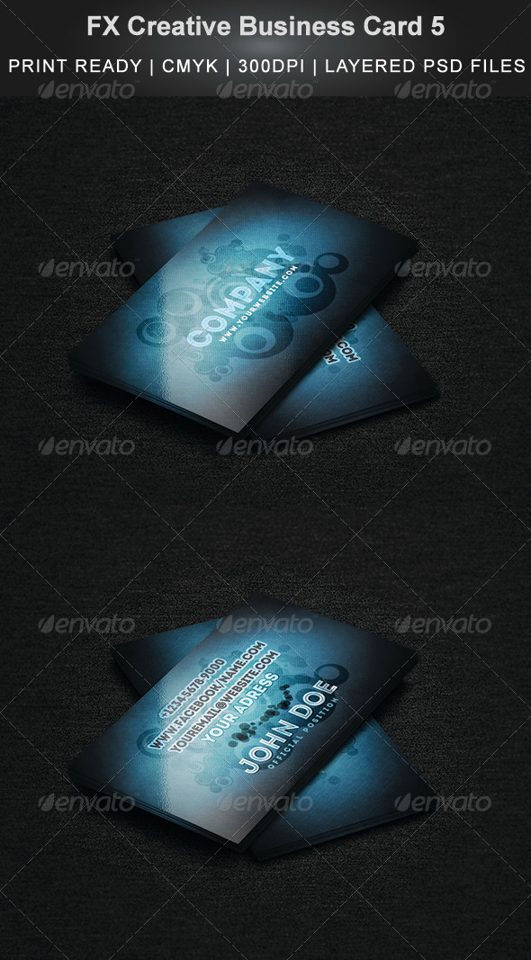 FX Creative Business Card 5 - Business Cards Print Templates