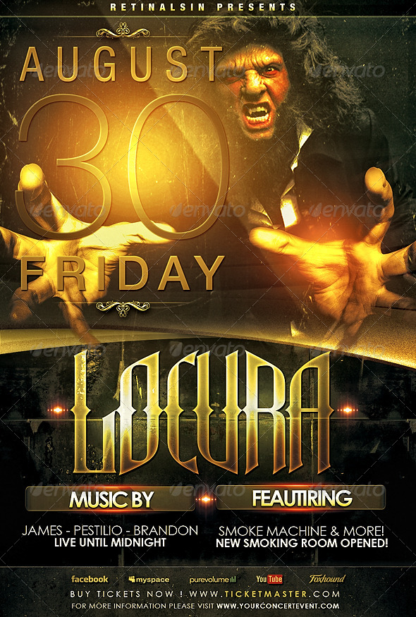 GraphicRiver Locura Flyer Template 5117797 GraphicRiver Locura Flyer Template 5117797