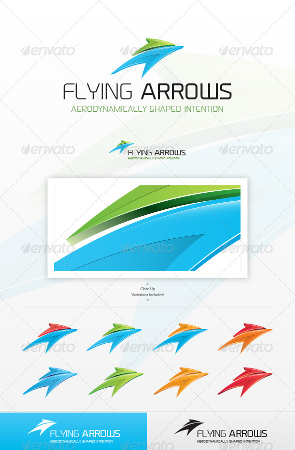 Flying Arrows Logo - Symbols Logo Templates