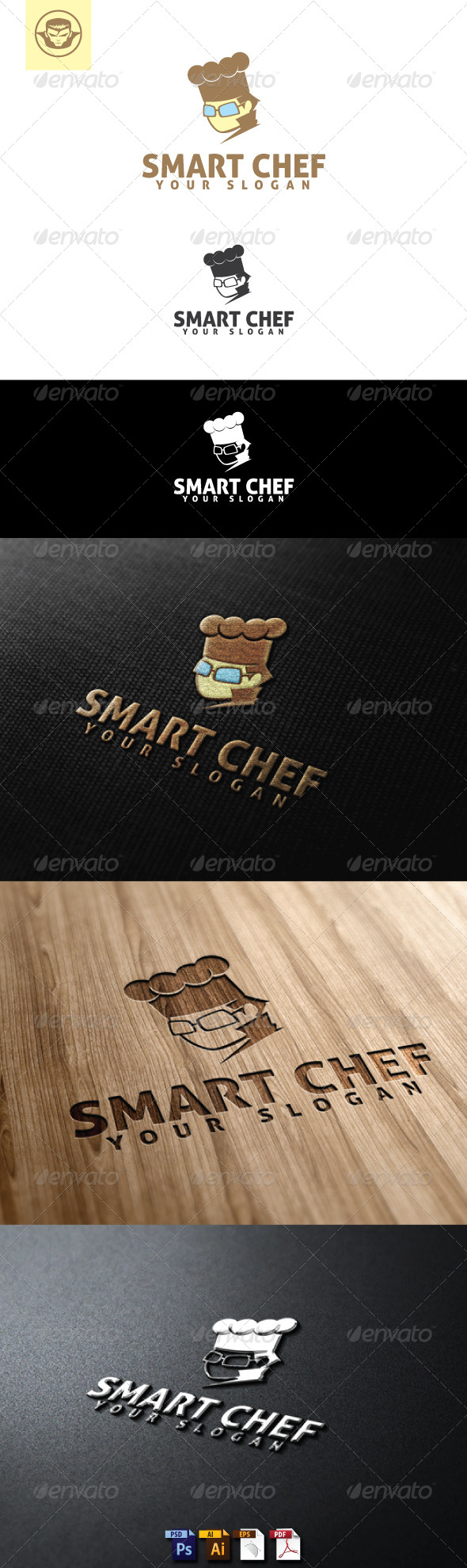 GraphicRiver Smart Chef Logo Template 5119557 GraphicRiver Smart Chef Logo Template 5119557