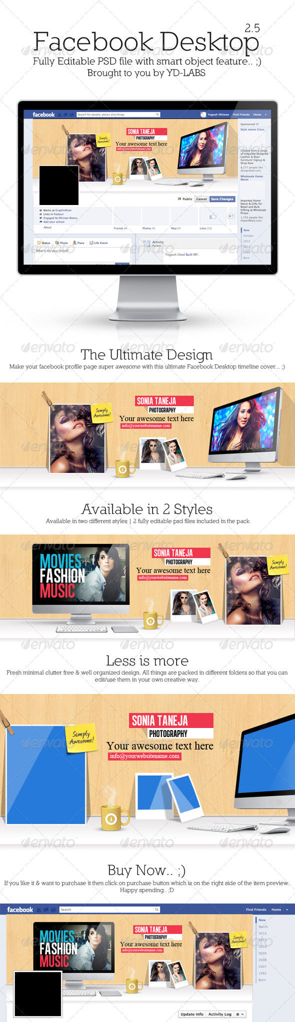 FB Desktop 2.5 - Facebook Timeline Covers Social Media