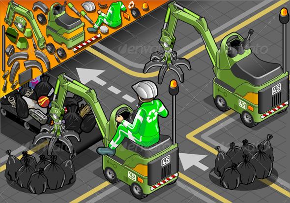 GraphicRiver Isometric Rear View Mini Mechanical Arm Machine 5120674 GraphicRiver Isometric Rear View Mini Mechanical Arm Machine 5120674