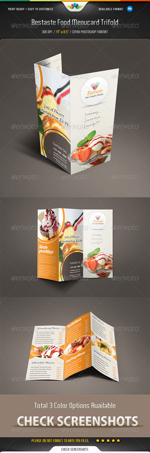 GraphicRiver Bestaste Food Menu Trifold Brochure 5123009 GraphicRiver Bestaste Food Menu Trifold Brochure 5123009