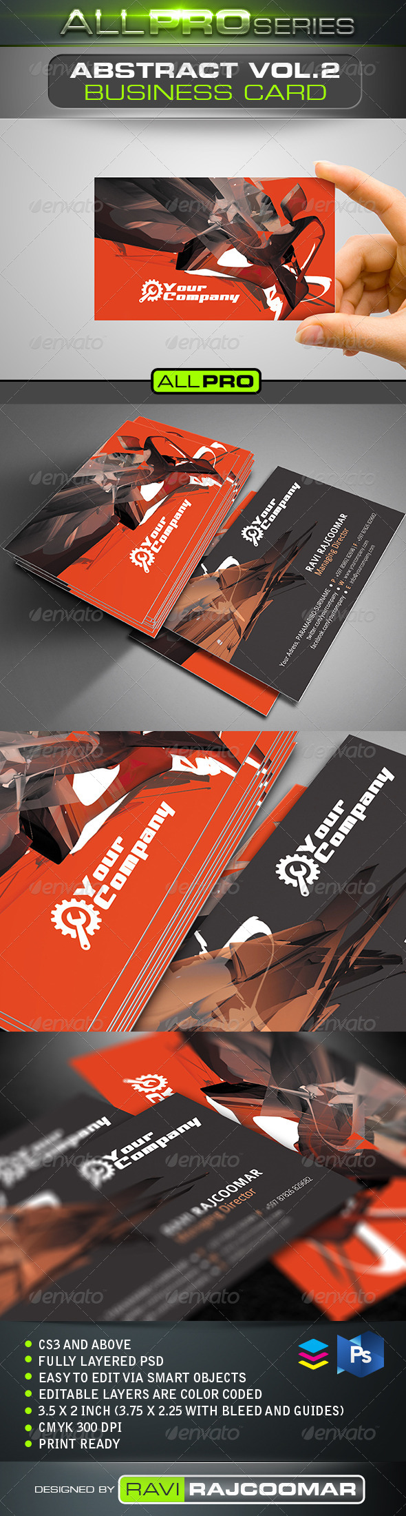 Abstract Business Card Vol.2 - Creative Business Cards