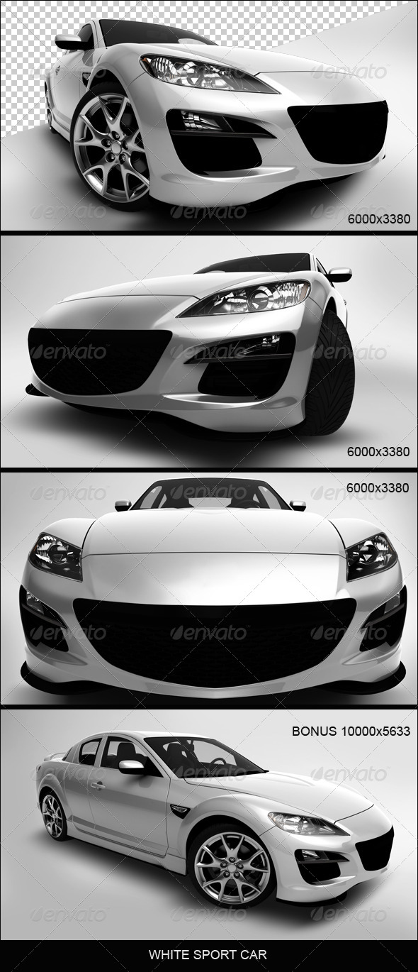 GraphicRiver White Sport Car 5131384 GraphicRiver White Sport Car 5131384