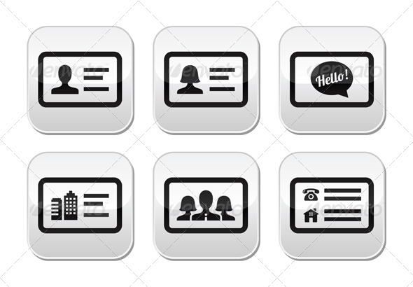 GraphicRiver Business Card Vector Buttons Set 5137383 GraphicRiver Business Card Vector Buttons Set 5137383