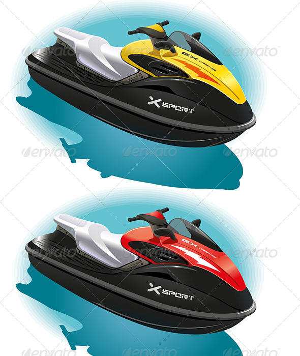 GraphicRiver Water Bike 5137904 GraphicRiver Water Bike 5137904