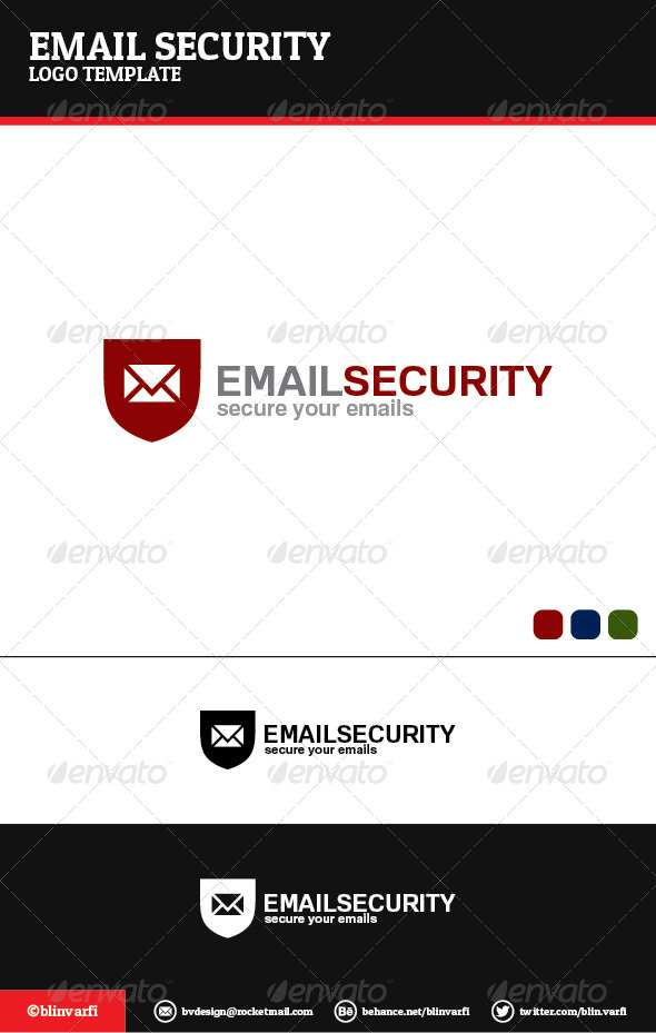 Email Security Logo Template - Symbols Logo Templates