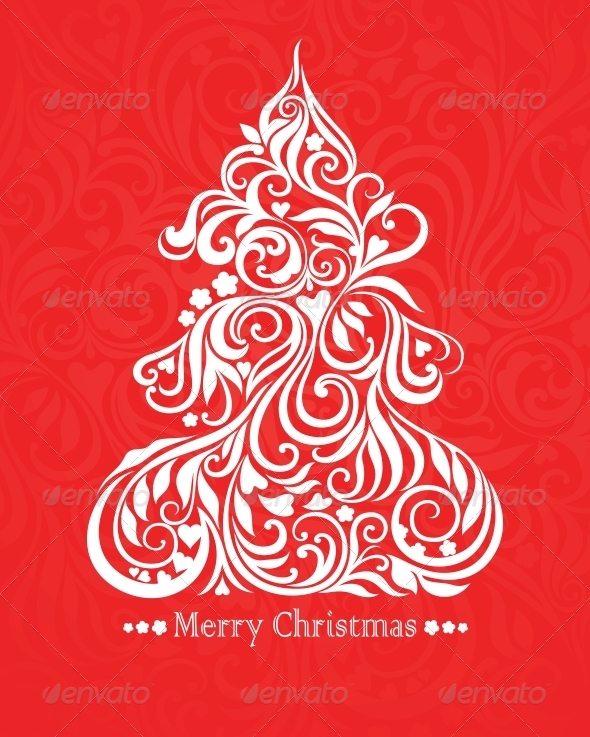 GraphicRiver Card with Christmas Tree 5149861 GraphicRiver Card with Christmas Tree 5149861