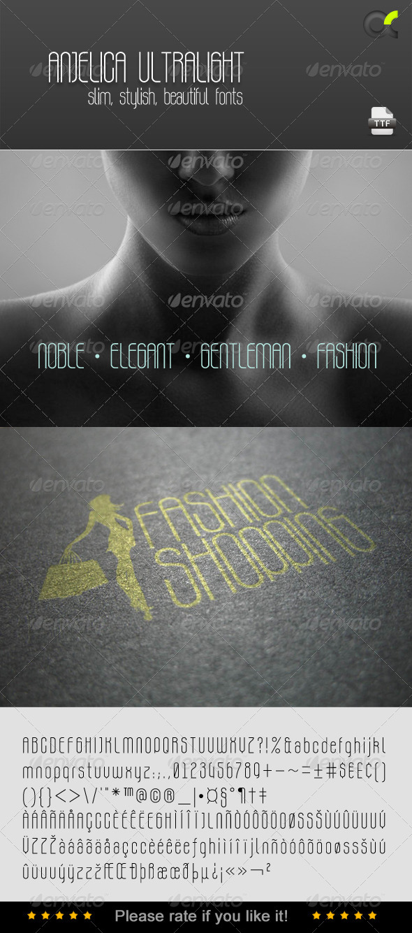 GraphicRiver Anjelica Ultralight Font 5150385 GraphicRiver Anjelica Ultralight Font 5150385