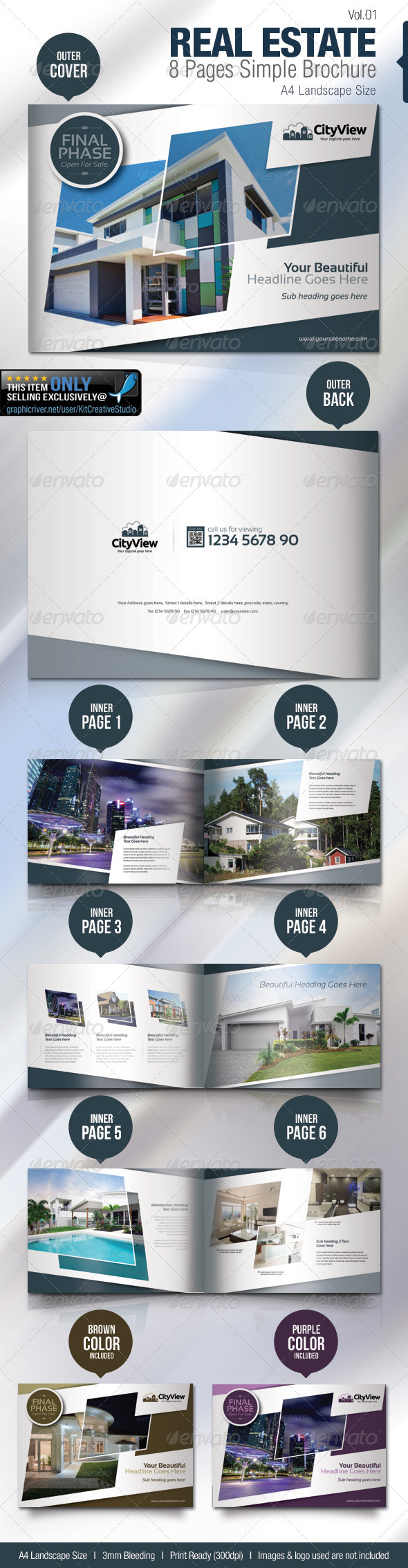 GraphicRiver Real Estate 8 Pages Simple Brochure 5150842 GraphicRiver Real Estate 8 Pages Simple Brochure 5150842