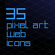 35 Pixel-Art Web Icons 35 Pixel-Art Web Icons - GraphicRiver Item for Sale